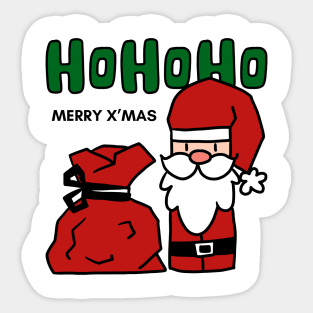 Cute HoHoHo Santa Claus Sticker